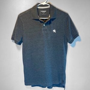 Express Mens Gray Polo